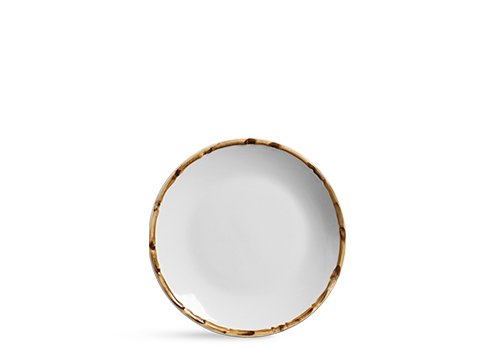 Conjunto 06 Pratos para Sobremesa Bambu Scalla Cerâmica Branco