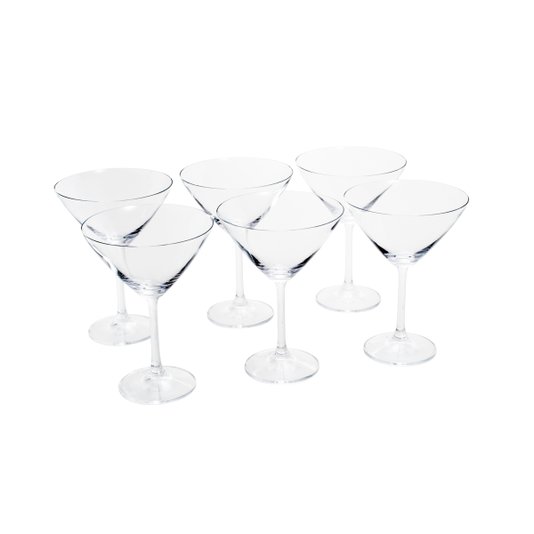 Conjunto 6 Taças de Cristal Para Coquetel Gastro Bohemia 280ml