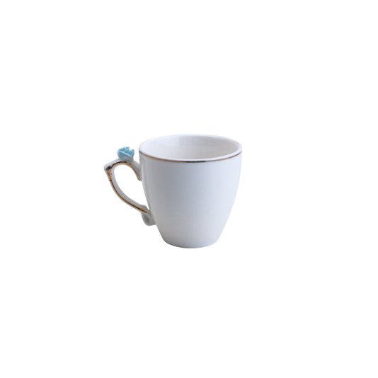 Conjunto De 6 Xícaras Com Pires Para Chá De Porcelana Wolff Flowers Design 200 ml