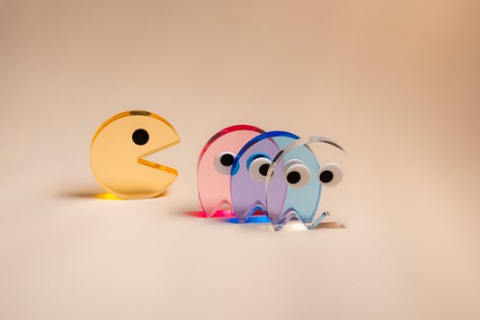 Conjunto De Acrílico Pac Man