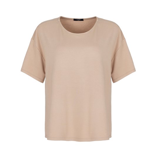 Conjunto Manga Curta P Belle Trussardi Caramelo