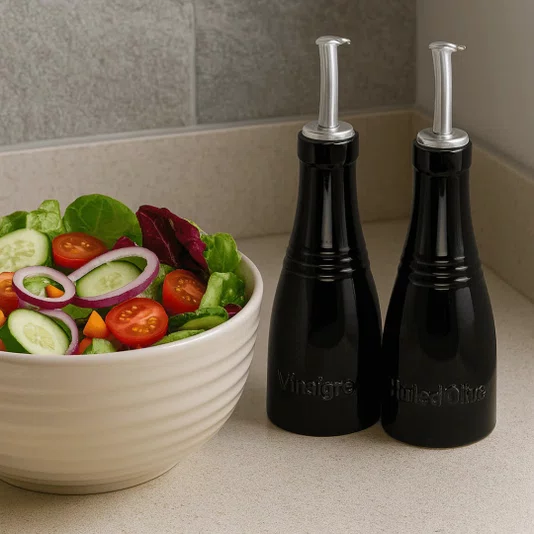 Conjunto Óleo e Vinagre Cerâmica Le Creuset Black Onix