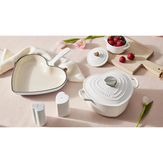 Conjunto Saleiro E Pimenteiro Coração Le Creuset Shallot