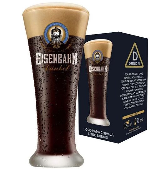 Copo de Vidro Eisenbahn Dunkel Ruvolo 275 ml