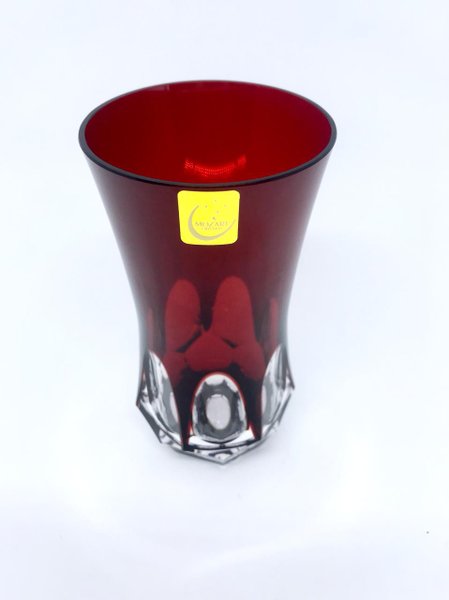Copo Long Drink em Cristal Overlay Mozart Vermelho 400 ml