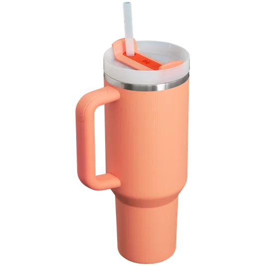 Copo Quencher Térmico com Canudo Stanley Nectarine 1,18 litros