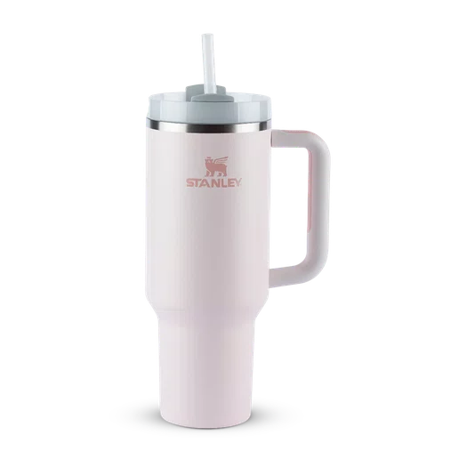 Copo Quencher Térmico com Canudo Stanley Rose Quartz 1,18 litros