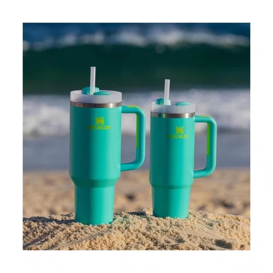 Copo Quencher Térmico com Canudo Stanley Tropical Teal 1,18 litros