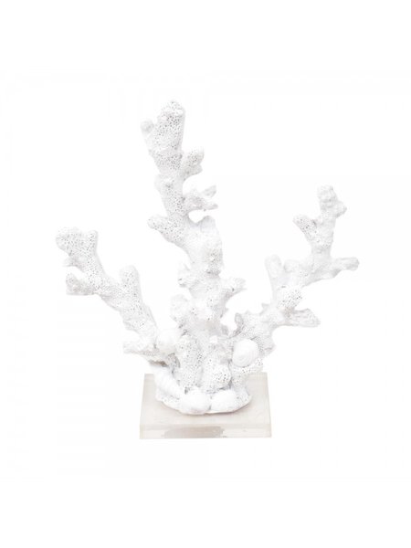 Coral Decorativo Fino Thay Thay Branco 19 x 20 cm