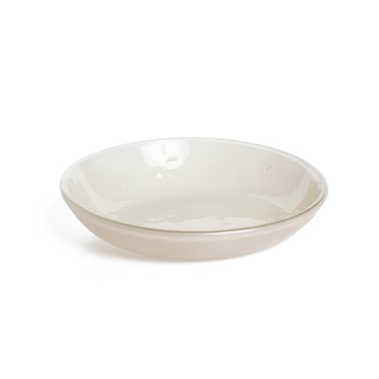 Cumbuca Reta Em Vidro Nude 15 x 3 cm