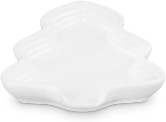 Descanso para Colher Árvore Natal Holly Le Creuset Branco 14cm