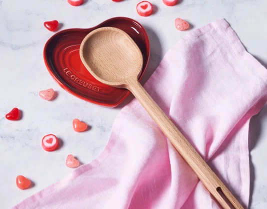 Descanso para Colher Coração Le Creuset Branco 13cm
