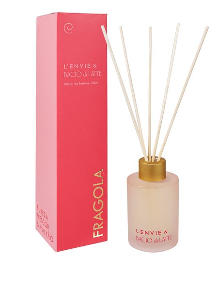 Difusor de Perfume Bacio di Latte Fragola Lenvie 130 ml