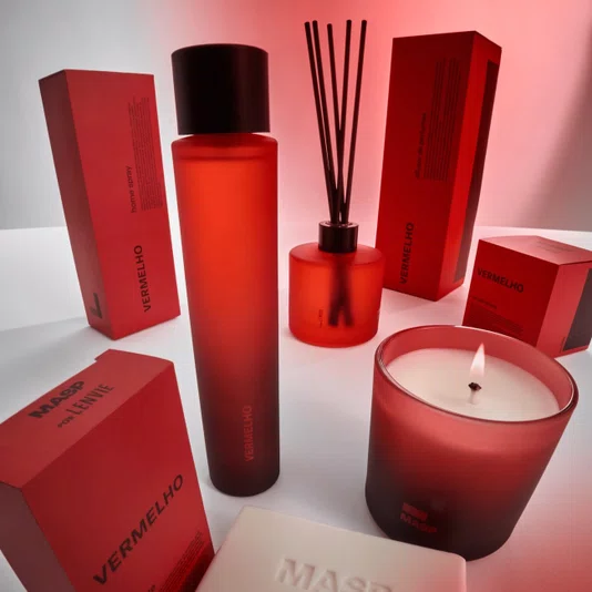Difusor de Perfume Masp Lenvie Vermelho 200 ml