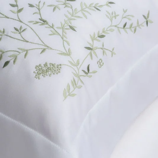 Capa Para Duvet Queen Raffinato 400 Fios Artelassê Verde Alecrim 2,60x2,40CM