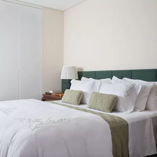 Capa Para Duvet Queen Raffinato 400 Fios Artelassê Verde Alecrim 2,60x2,40CM
