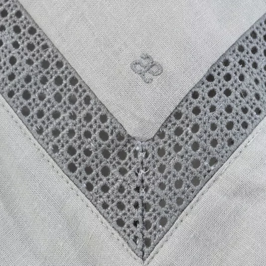 Capa Para Duvet King Square Linho Artelassê Cinza