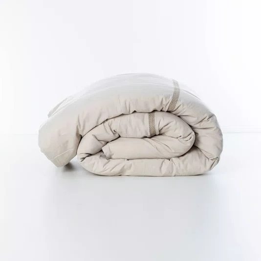 Capa Para Duvet King Square Linho Artelassê Kaki