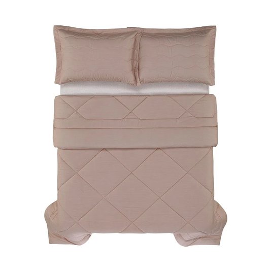 Edredom Casal 200 Fios Duetti Trussardi Rosa