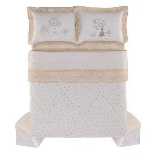 Edredom Casal Frutti 300 Fios Trussardi Estampado 220cm x 270cm