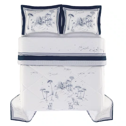 Edredom Casal Lupi 300 Fios Trussardi  2,20 x 2,80 m