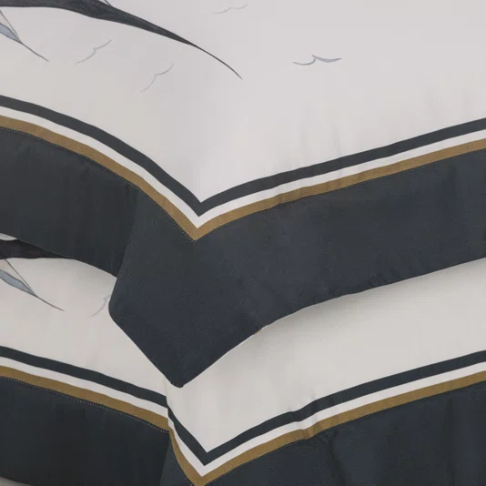 Edredom Casal Veleiro 300 Fios Trussardi Estampado 220cm x 270cm