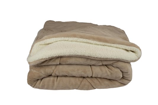 Edredom Genebra Sherpa LCL Casal Bege 1,80x2,20m
