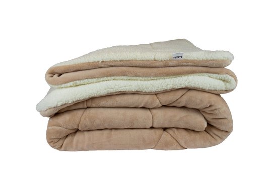 Edredom Genebra Sherpa LCL Casal Bege 1,80x2,20m
