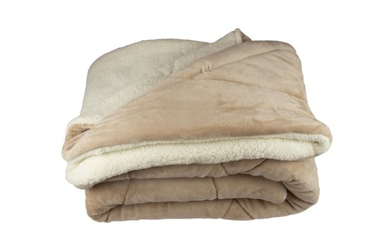 Edredom Genebra Sherpa LCL Queen Bege 2,20x2,40m