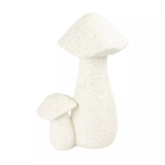 Escultura em Cerâmica Cogumelos Lucatti 27 x 18 cm