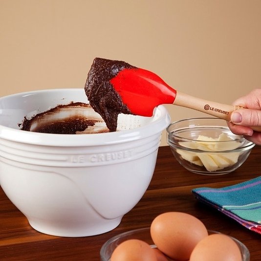Espátula De Silicone Média Vênus Le Creuset Vermelho 

