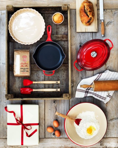 Espátula De Silicone Média Vênus Le Creuset Vermelho 
