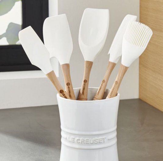Espátula De Silicone Pequena Vênus Le Creuset Branca