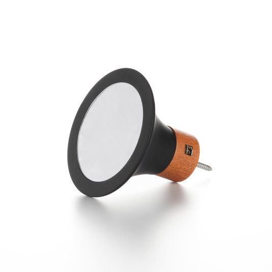 Espelho Alpina Pequeno Preto Fosco Iludi Design 