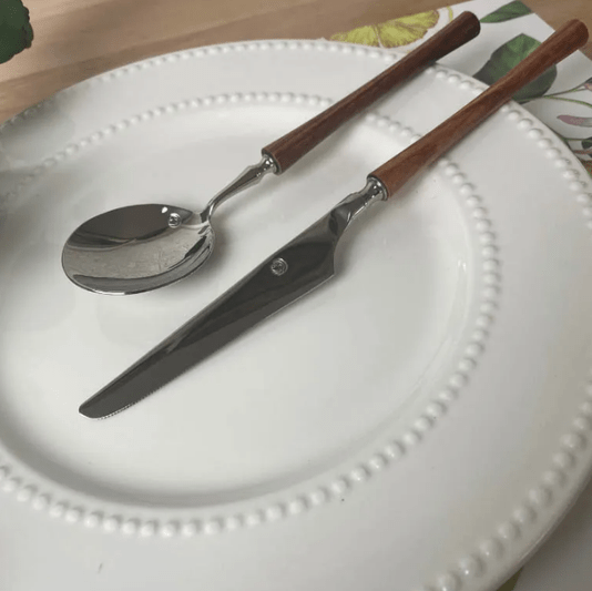 Faca com Cabo Rustico Lilian Gift Design 23,7cm