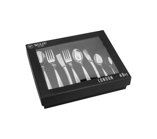 Faqueiro 48 Peças Aço Inox London Wolff