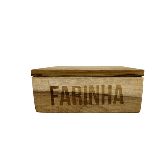 Farinheira Quadrada Em Madeira Teca Tramontina 15 cm