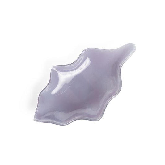 Folha Em Vidro Lavanda 20 x 11  cm