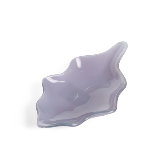 Folha Em Vidro Lavanda 20 x 11  cm