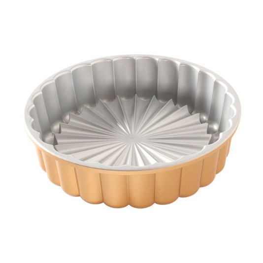 Forma para Bolo Bundt Charlotte Nordic Ware Dourada 20,7 cm