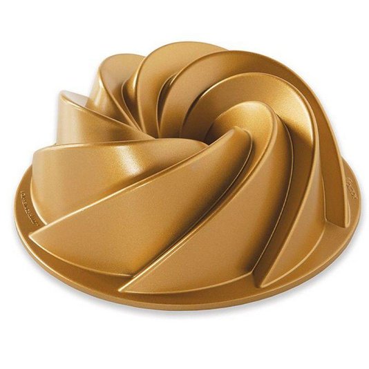 Forma para Bolo Heritage Medium Nordic Ware Dourada 21,9 cm