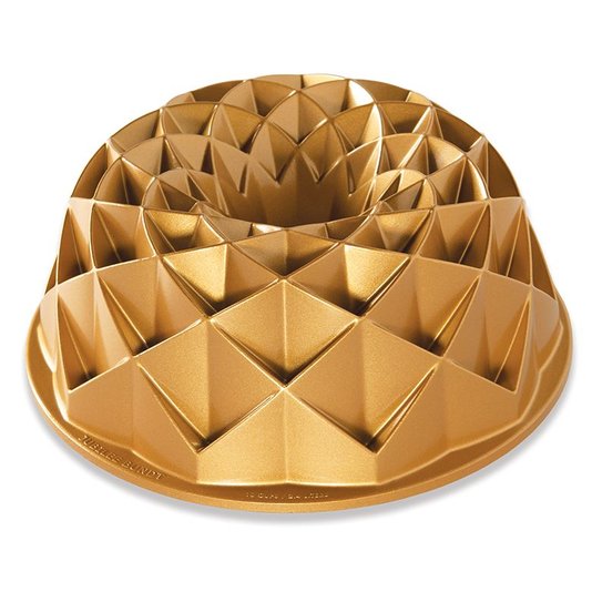 Forma para Bolo Jubilee Bundt Nordic Ware Dourada 24,4 cm