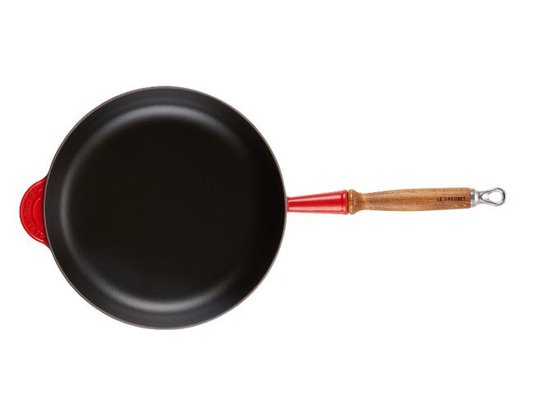 Frigideira com Cabo de Madeira Le Creuset Vermelho 28 cm