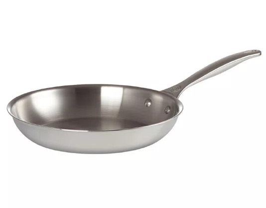 Frigideira Funda Aço Inox 3-Ply Le Creuset 24 cm
