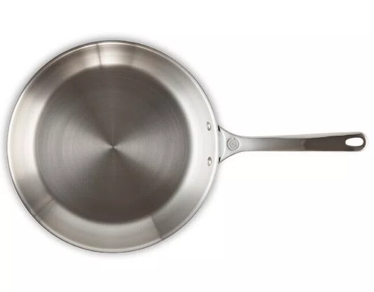 Frigideira Funda Aço Inox 3-Ply Le Creuset 24 cm