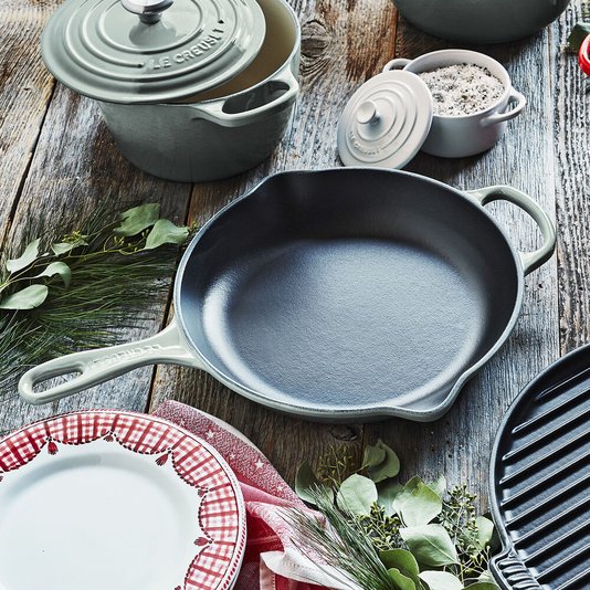 Frigideira Skillet Redonda Le Creuset Sea Salt 26 cm