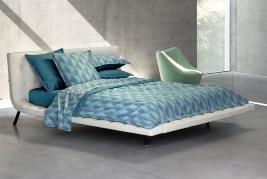 Fronha 300 Fios Algodão Orgânico Egean Wave Boss Home Estampado 65x65cm