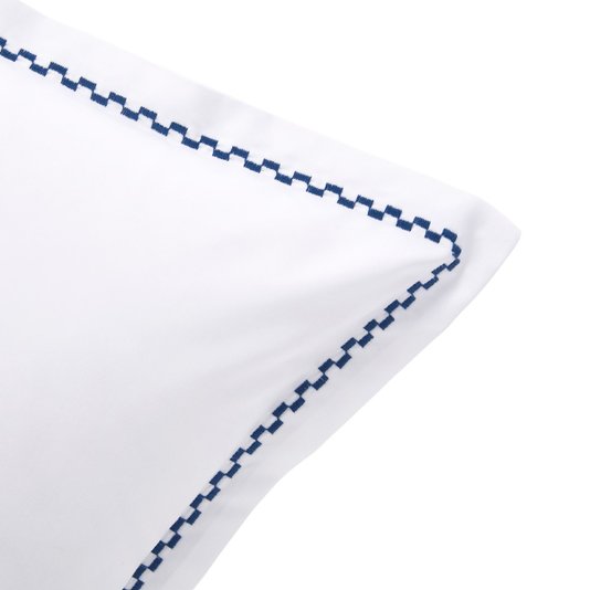 Fronha Alienor 500 Fios Pima Yves Delorme Paris Azul 50 x 75 cm