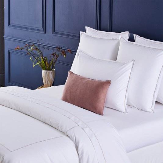 Fronha Alienor 500 Fios Pima Yves Delorme Paris Malte 65 x 65 cm