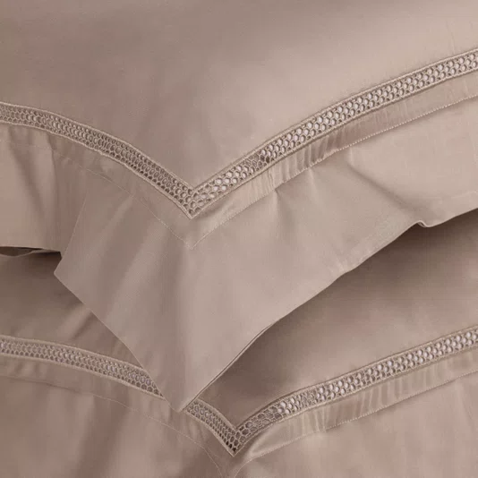 Fronha Avulsa Contessina 300 Fios Bambu Trussardi 50 x 70 cm Nocciola